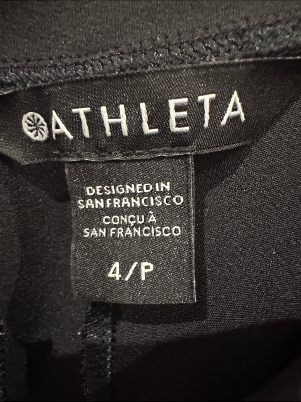 Athleta Endless High Rise Pant Black Straight Leg Travel Work 4P 533636-03 - Picture 7 of 9